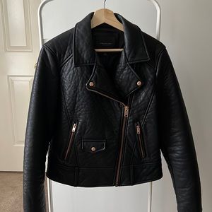 Marc New York Black faux leather jacket